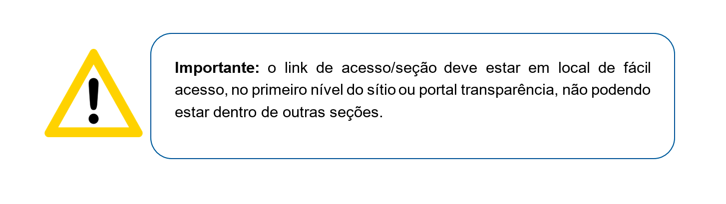 Exemplo de botão do Radar da Transparência Pública